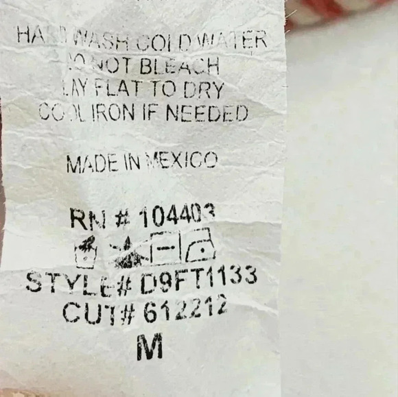 Blu Pepper Wrap Striped Long sleeve Blouse M - Picture 7 of 8